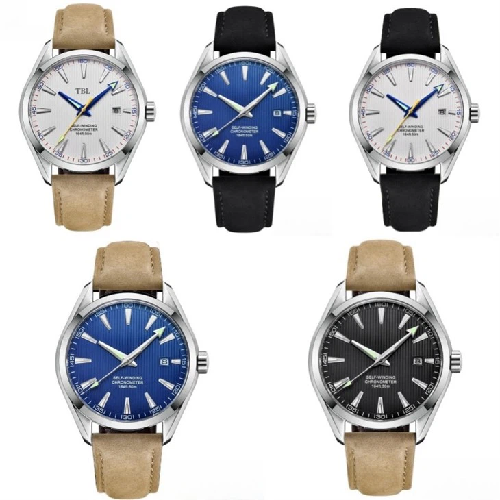 Fully Automatic Waterproof Mechanical Men's Watch Diving Sports Transparent Bottom Sapphire Pointer Transparent Bottom Watch