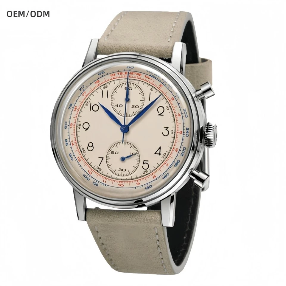 Mukautetut Seiko VK61 Chronograph Vintage kvartsikellot