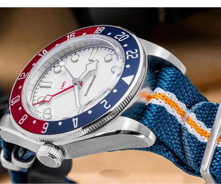 GMT Men's Watch Customized NH34 Movement